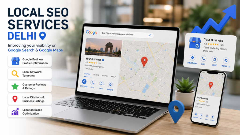 Local SEO Services Delhi for improving Google Search and Google Maps visibility