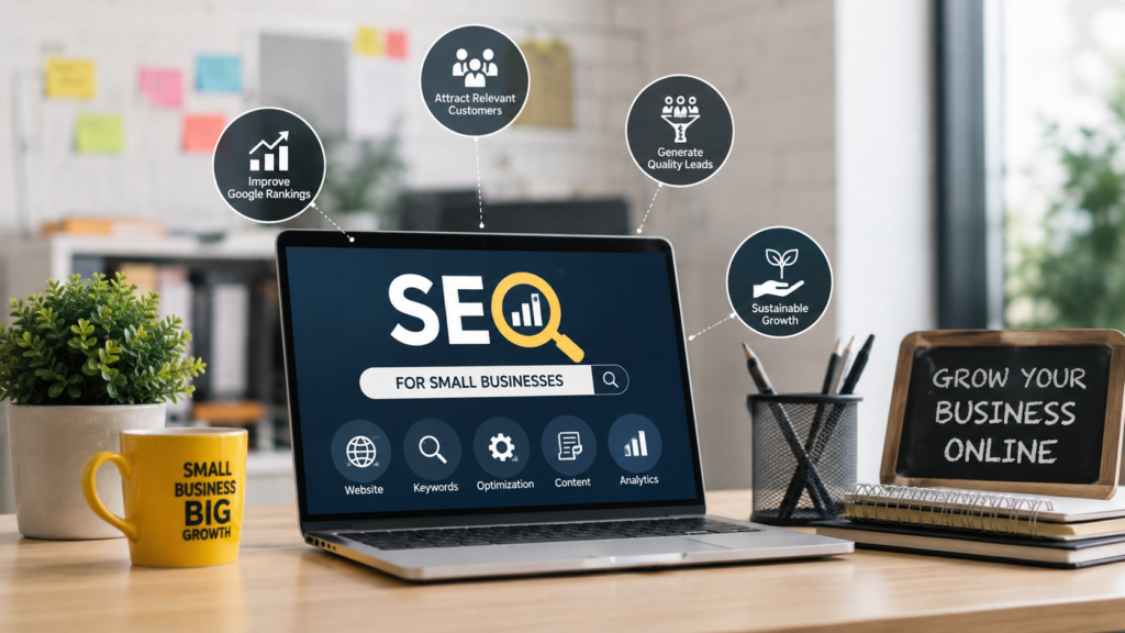 SEO for small businesses to improve Google rankings, attract customers, and generate quality leads