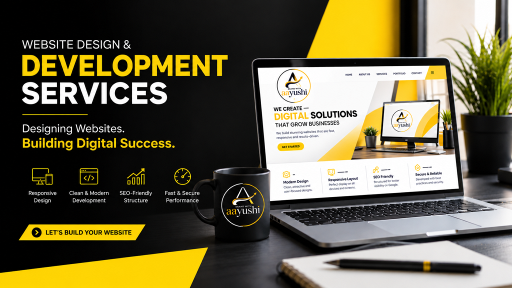 Website design and development services in Delhi by Brand With Aayushi