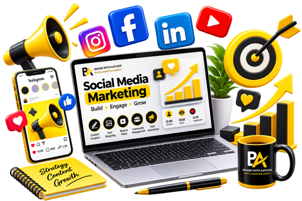 Social Media Marketing Services in Delhi by Brand With Aayushi
